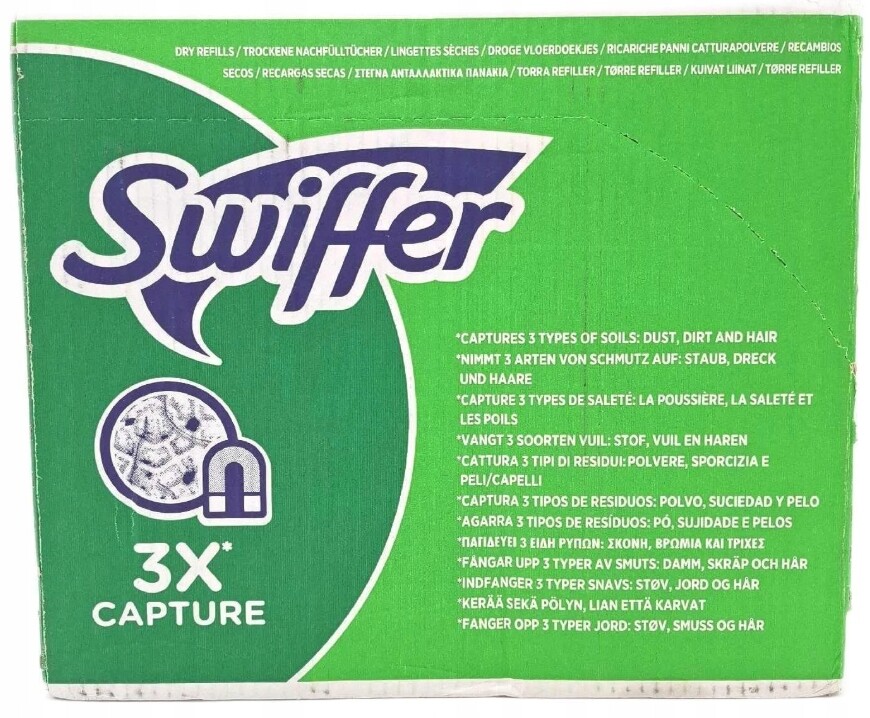 Swiffer 216 kusů náplní do metly na zachytávání prachu (18x12)