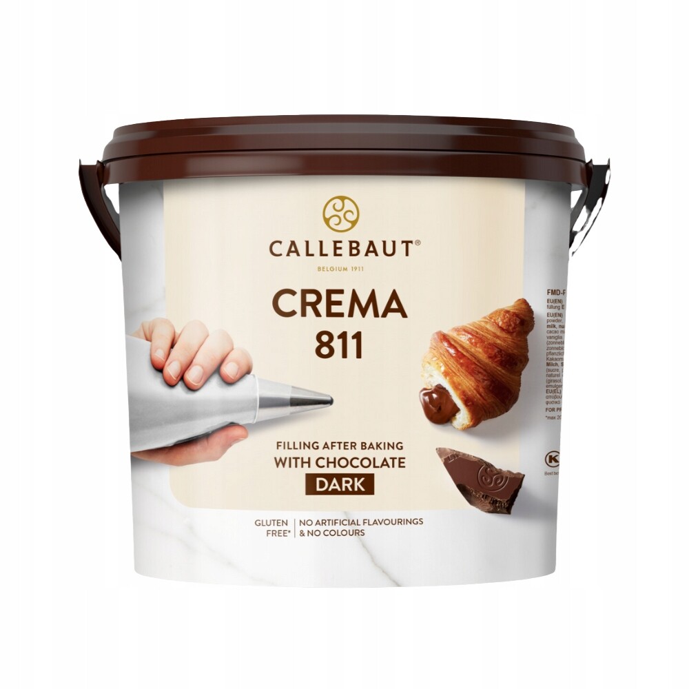 Callebaut Crema 811 Náplň Tmavá Čokoláda 5 kg pro pečivo