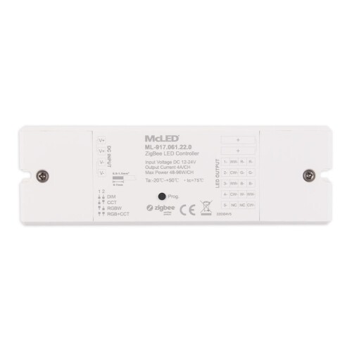 ZigBee přijímač pro ovladače CCT RGB RGBW RGB+CCT McLED ML-917.061.22.0