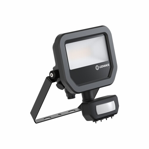 LED reflektor s pohybovým čidlem LEDVANCE FLOODLIGHT černý SENSOR 8W/6W 1100/780lm 3000K teplá bílá IP65