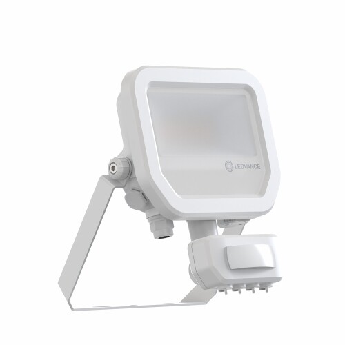 LED reflektor s pohybovým čidlem LEDVANCE FLOODLIGHT bílý SENSOR 8W/6W 1200/850lm 4000K neutrální bílá IP65