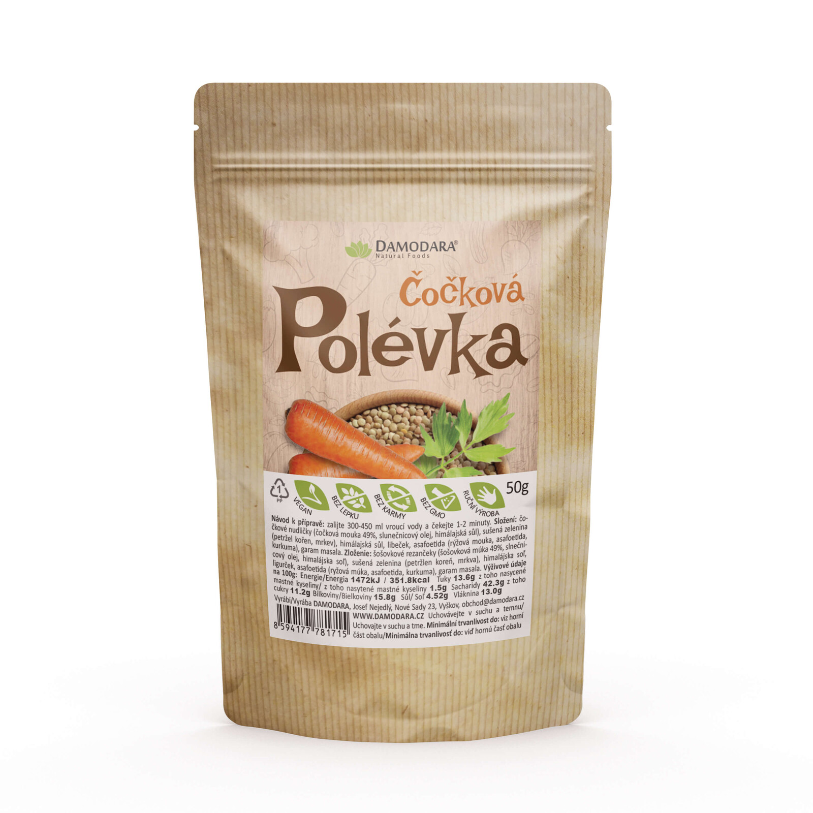 Damodara Polévka instantní - ČOČKOVÁ 50g