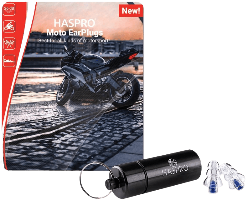 HASPRO Moto špunty do uší na motocykl 2 ks
