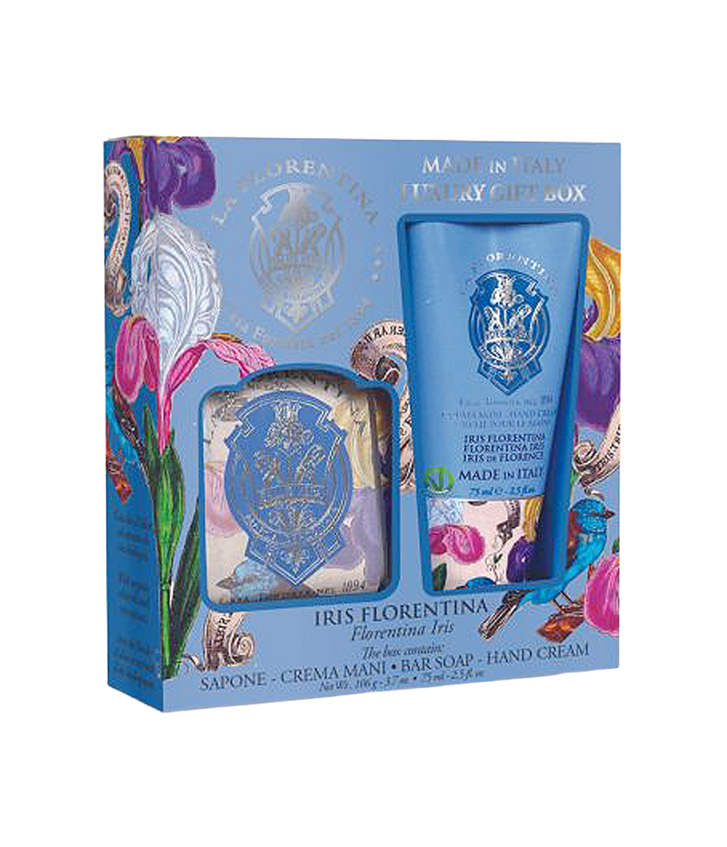 LA FLORENTINA Dárková sada krému na ruce a mýdla Iris Florentina