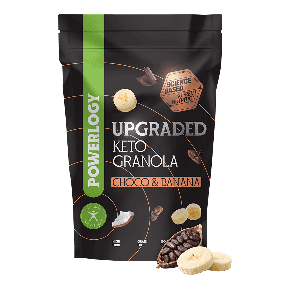 POWERLOGY Upgraded Keto Granola Choco and Banana 350 g