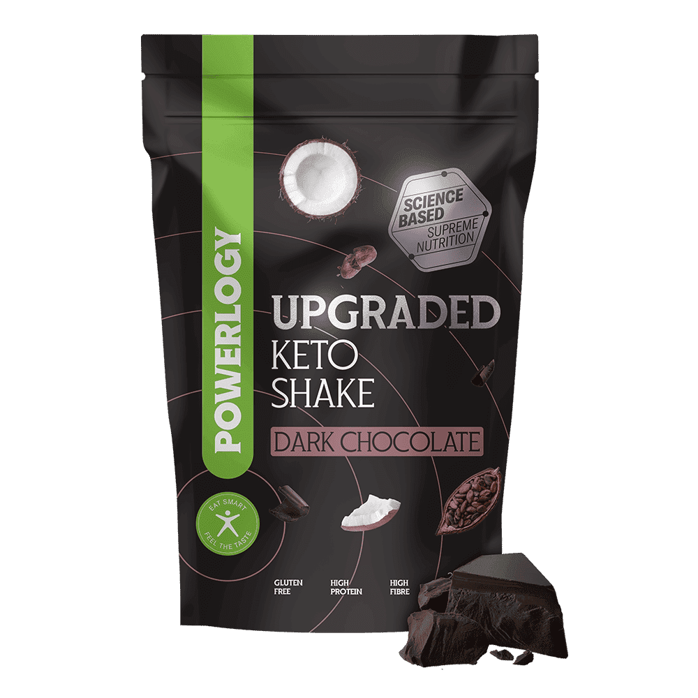 POWERLOGY Upgraded Keto Shake Dark Chocolate 600 g