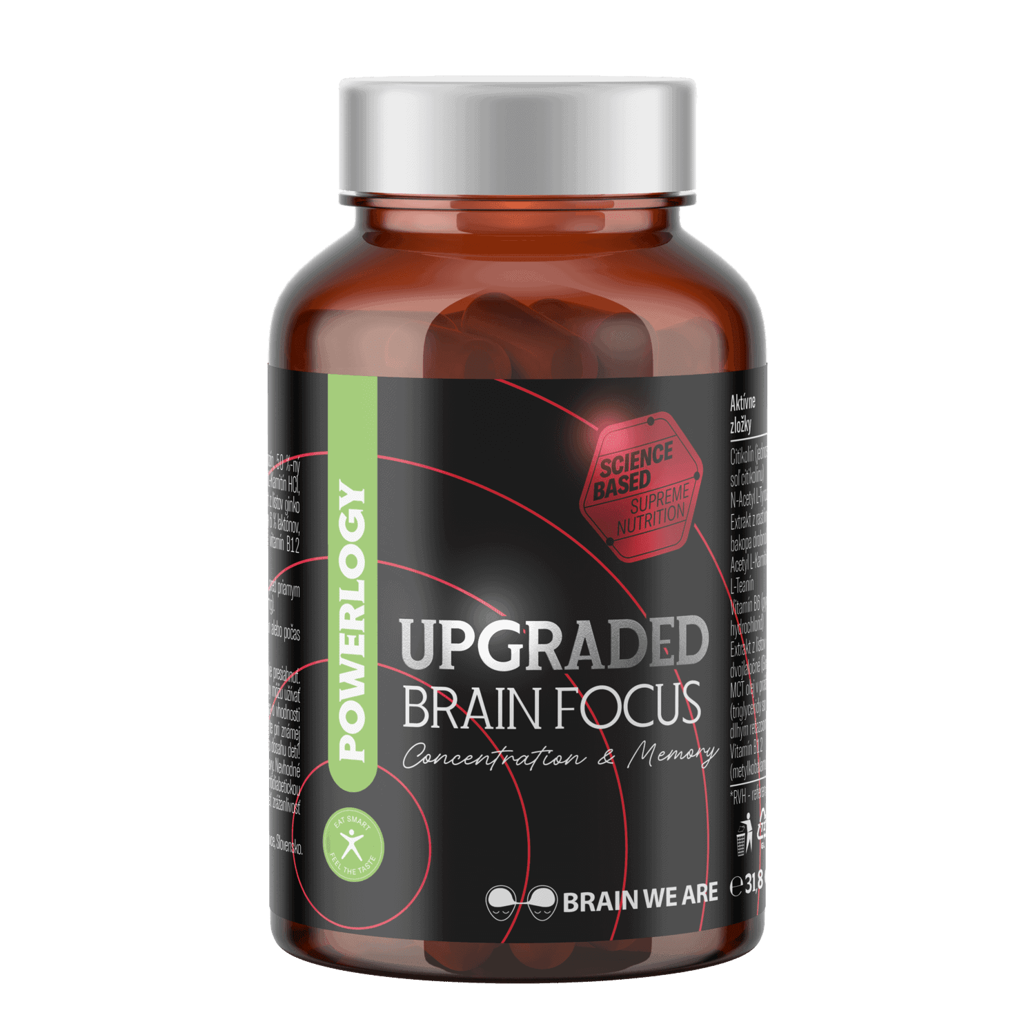 POWERLOGY Upgraded Brain Focus 60 kapslí