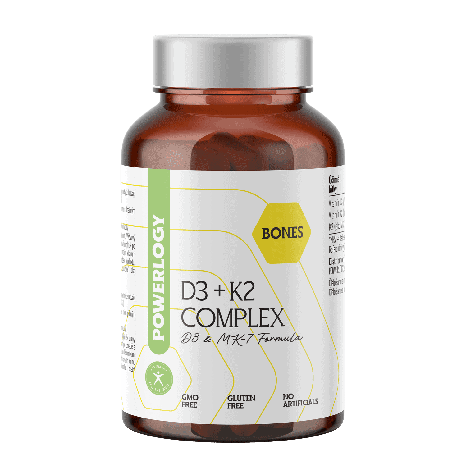 POWERLOGY D3 + K2 Complex 60 kapslí