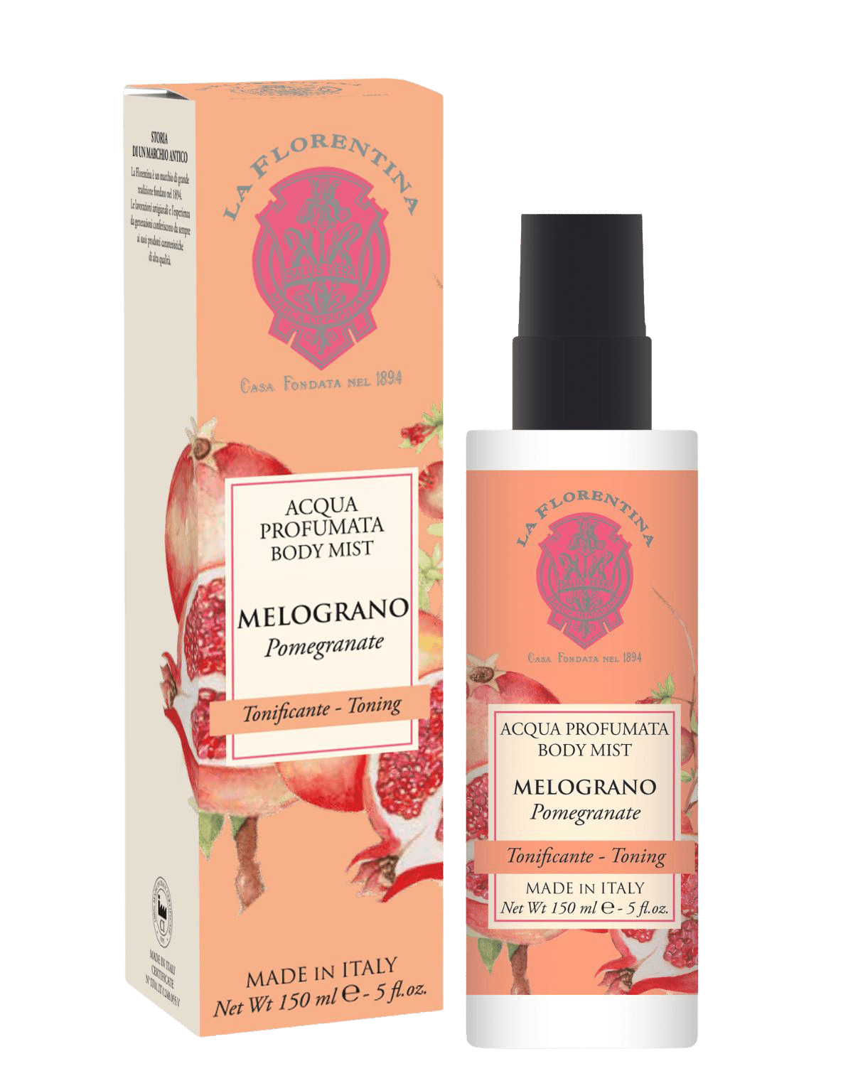 LA FLORENTINA Parfémovaná tělová voda, Melograno 150 ml