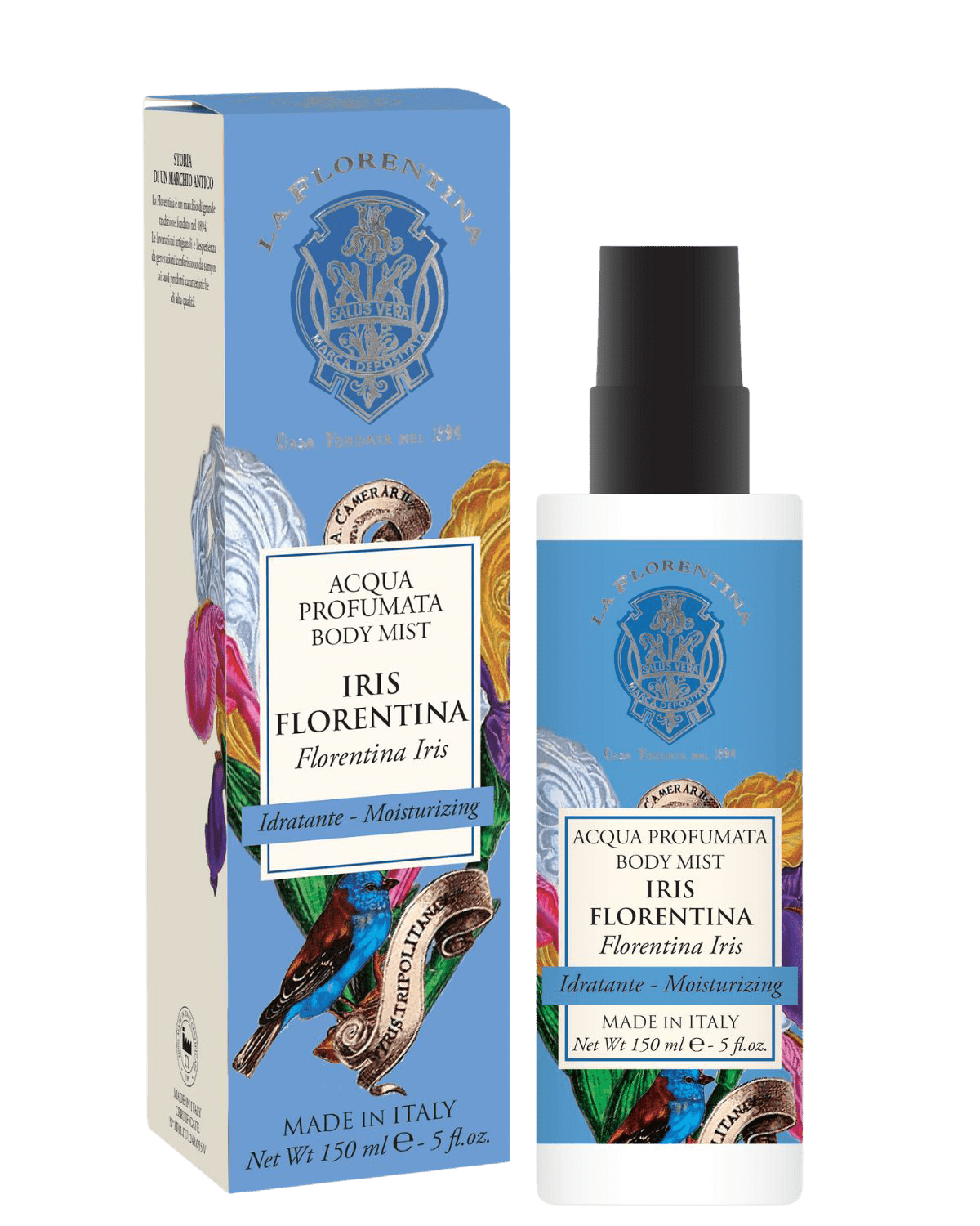 LA FLORENTINA Parfémovaná tělová voda, Iris Florentina 150 ml