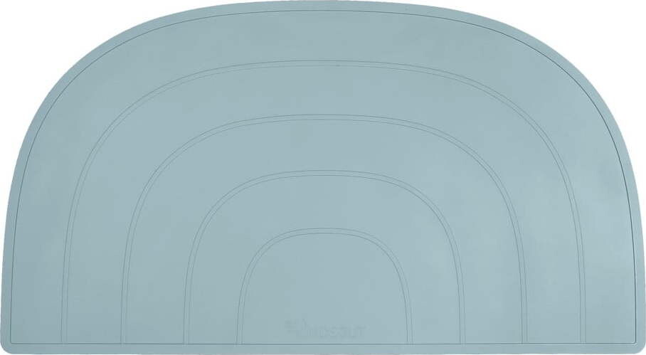 Modré silikonové prostírání Kindsgut Rainbow, 47 x 26 cm