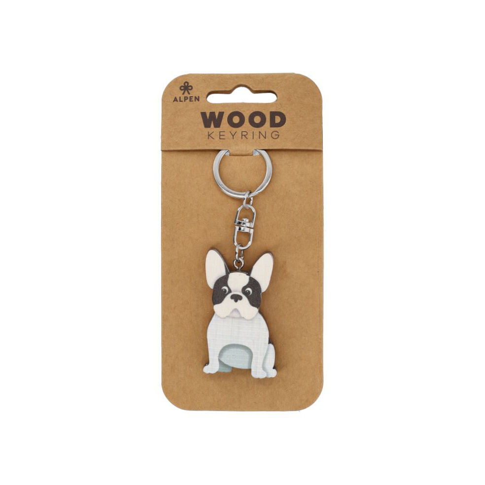 Dřevěný přívěsek Buldoček