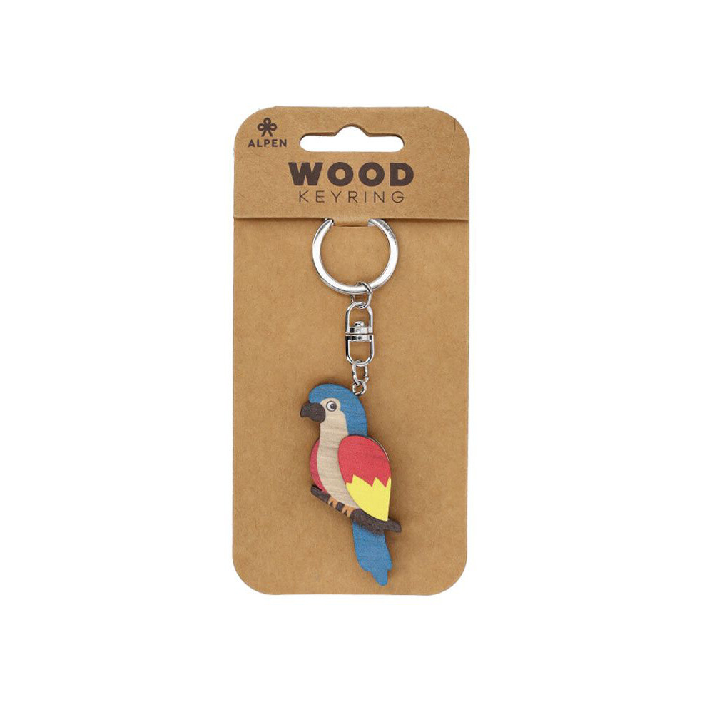 Dřevěný přívěsek Papoušek