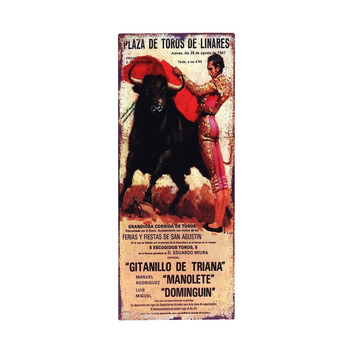 Signes Grimalt  Býčí Arény Stěnová Deska  ruznobarevne