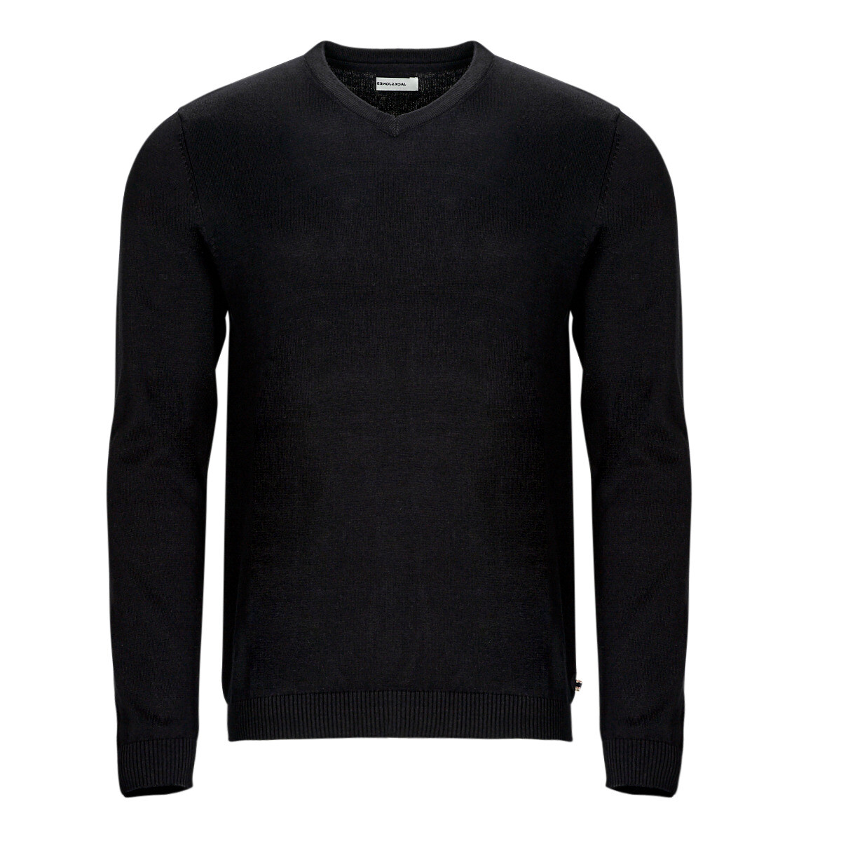 Jack & Jones  JJEBASIC KNIT V-NECK  Černá