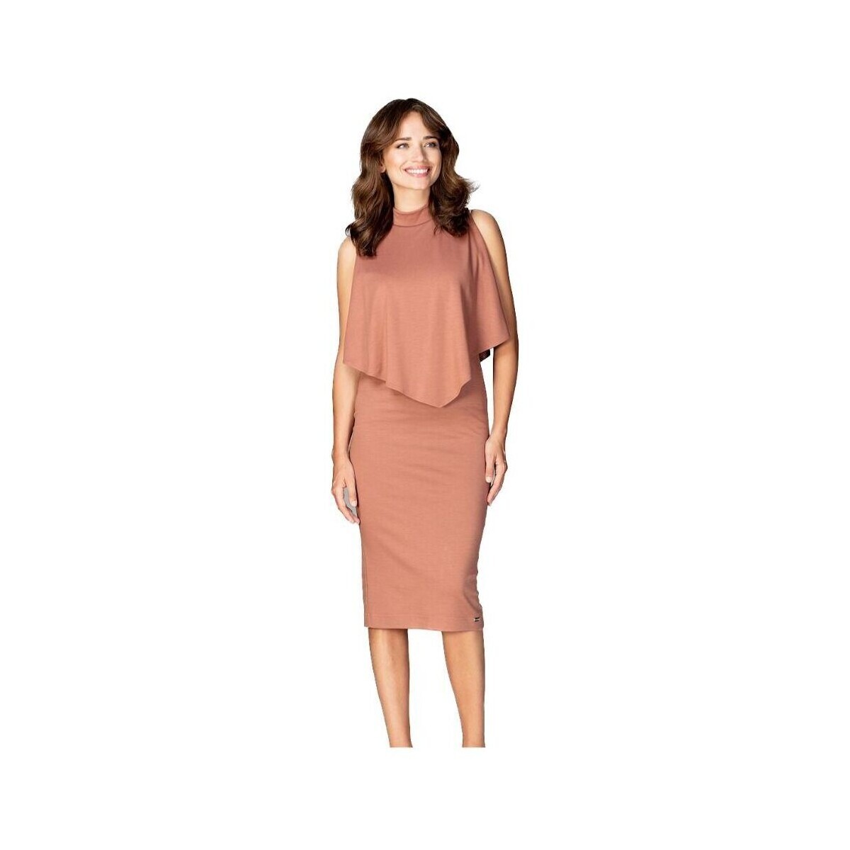 Lenitif  Dámské společenské šaty Falken K480 hnědá  Hnědá