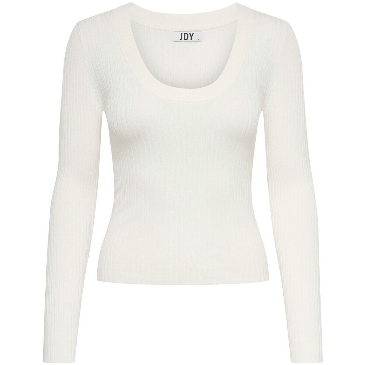 Jacqueline De Yong  JDYPLUM YSLA L/S O-NECK 15266063  Bílá