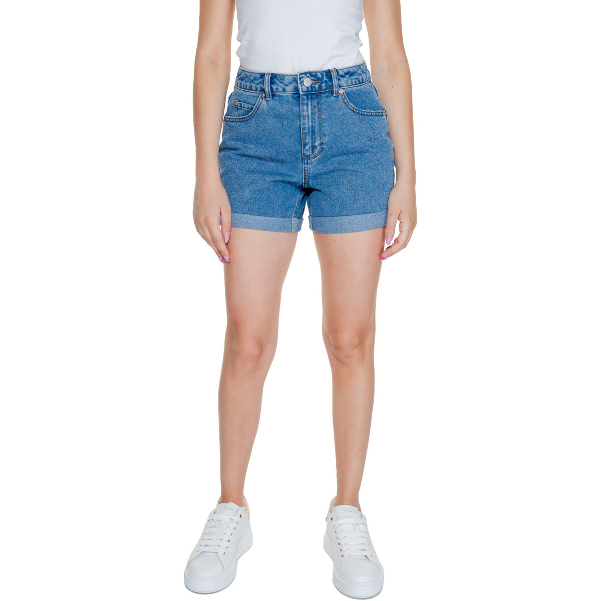 Vero Moda  VMZURI HR LOOSE SHORTS MIX NOOS 10279493  Modrá