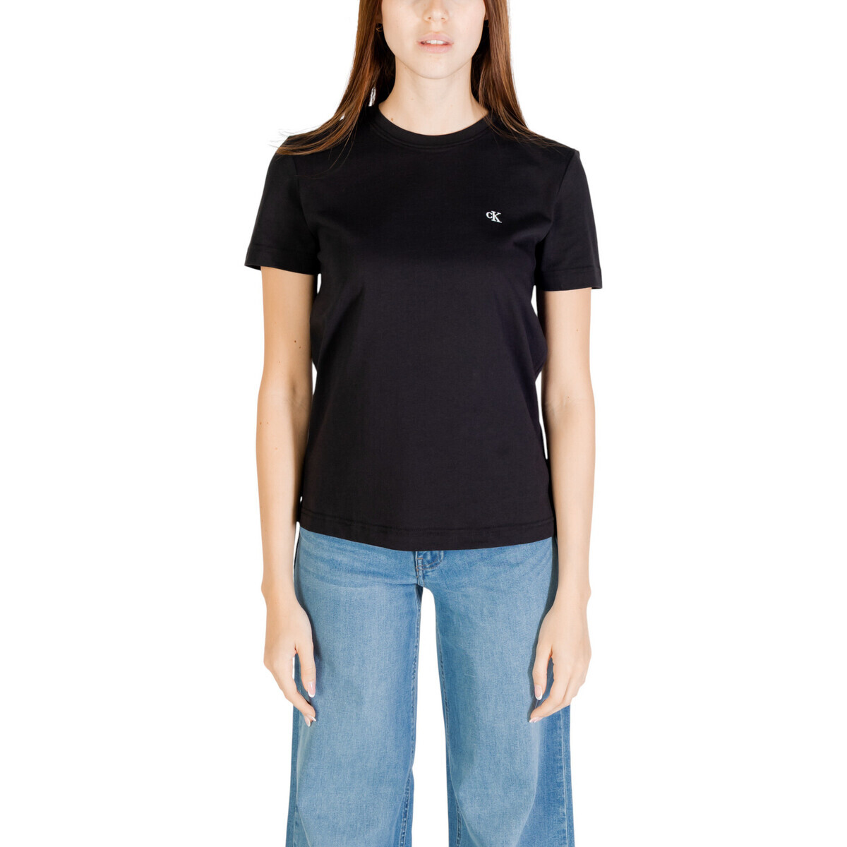 Calvin Klein Jeans  SS MONOGRAM CREW TEE LV047B224G  Černá