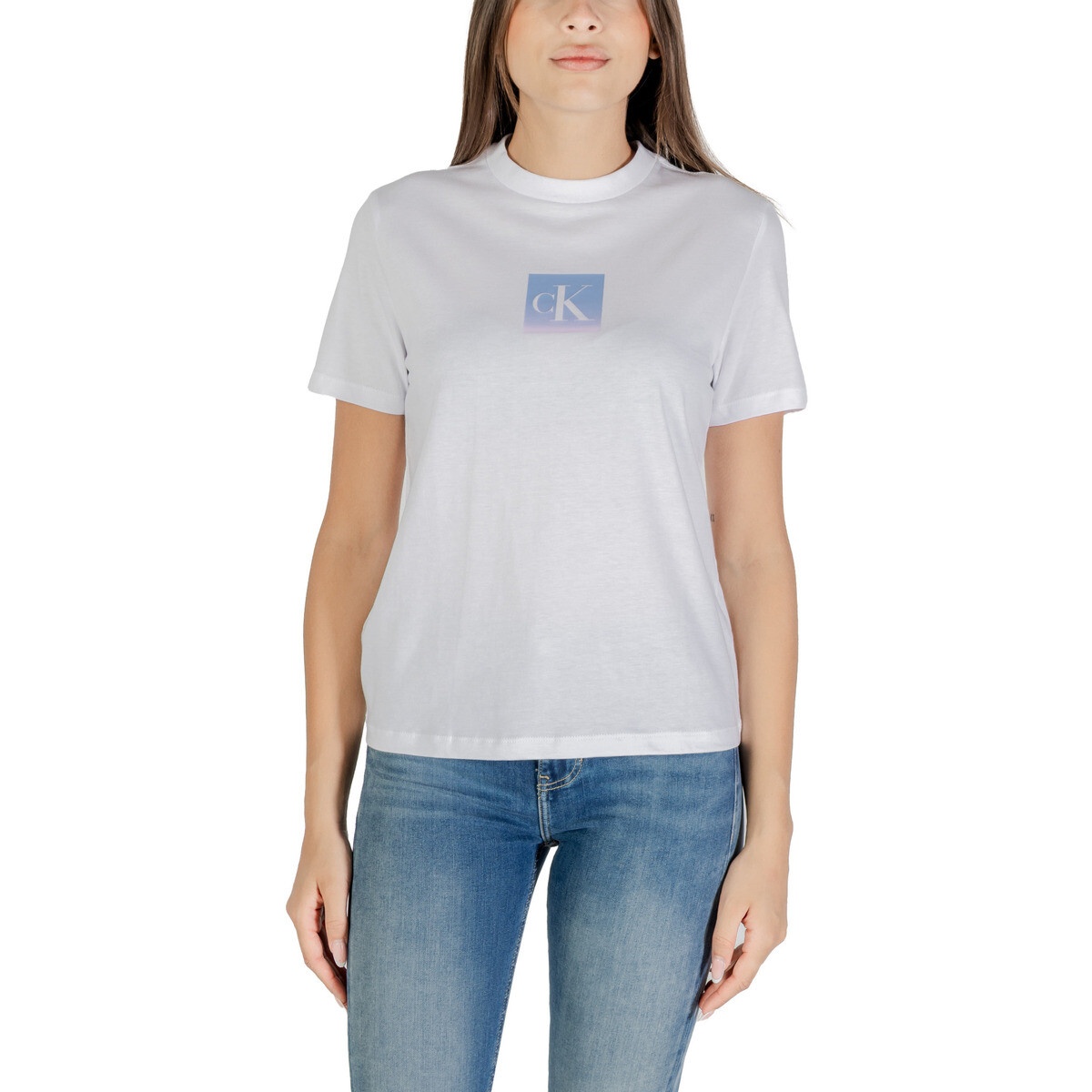 Calvin Klein Jeans  SS CLASSIC FIT TEE LV047C864G  Bílá