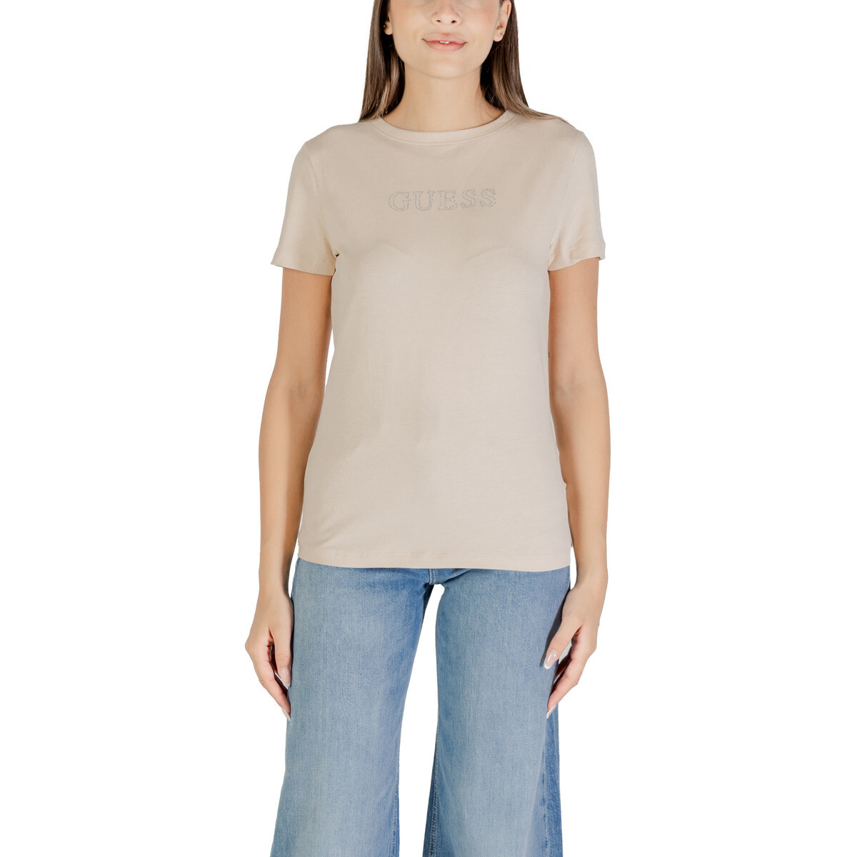 Guess  BRIANA SS T-SHIRT V3BI11 J1314  Béžová