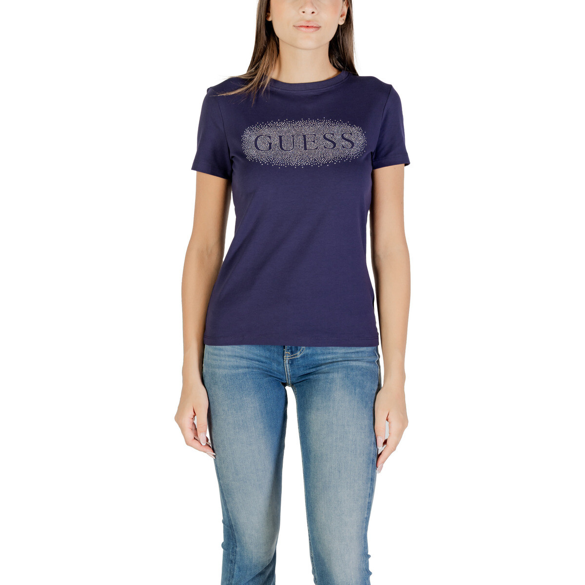 Guess  INGRID SS T-SHIRT V5YI08 J1314  Modrá