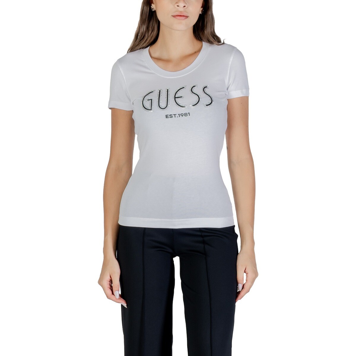 Guess  CN SS  LOGO TEE W5YI05 J1314  Bílá