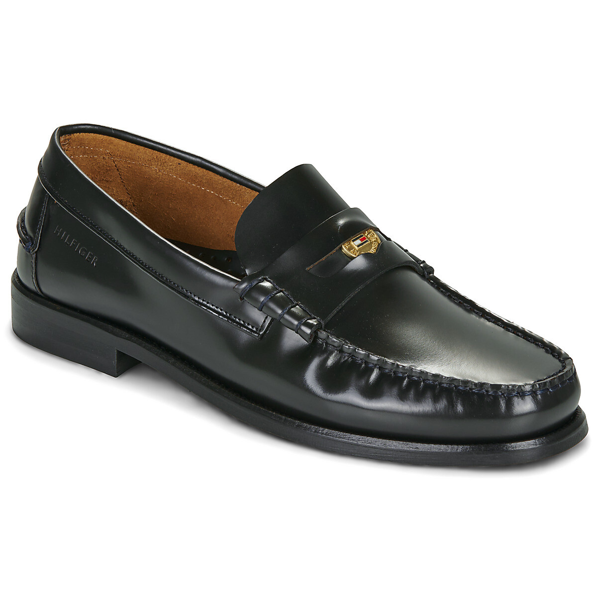 Tommy Hilfiger  HILFIGER PENNY PATENT LTH LOAFER  Tmavě modrá