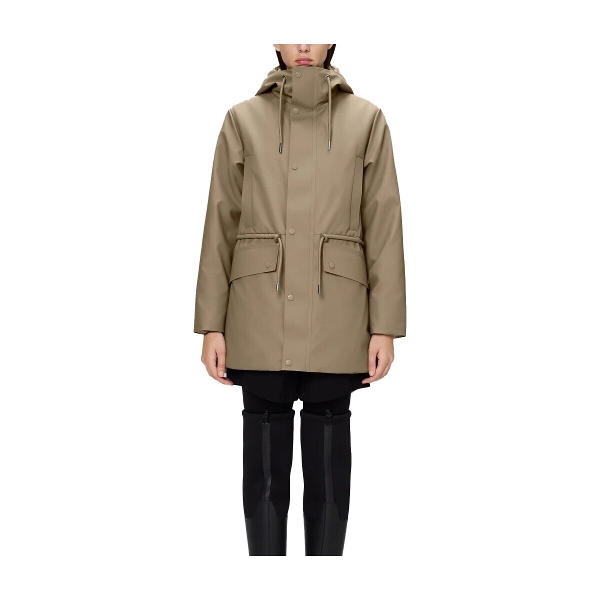 Rains  NOME SHORT W PARKA W3T3  Béžová