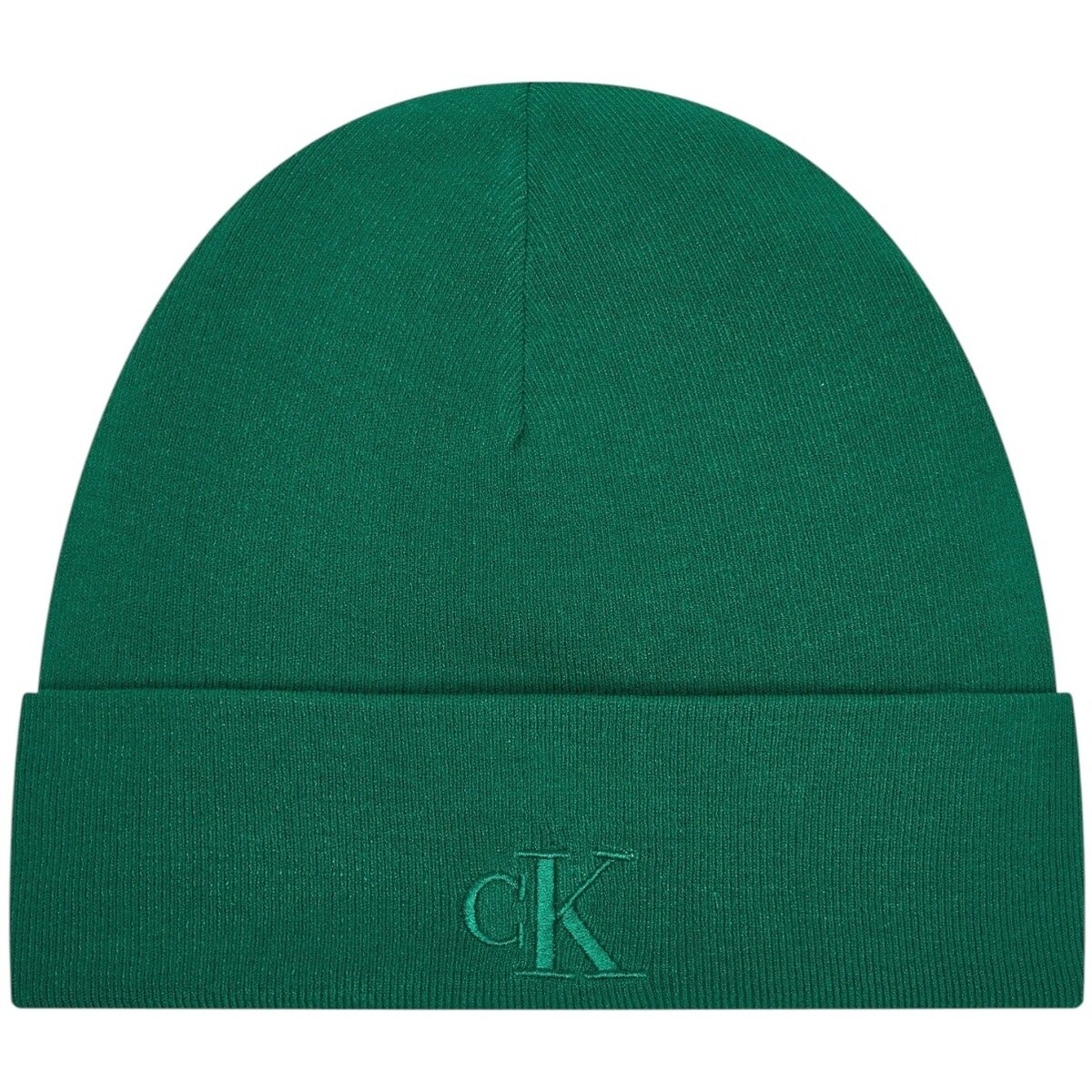 Calvin Klein Jeans  CK FINE RIB BEANIE LV04D8020G  Zelená