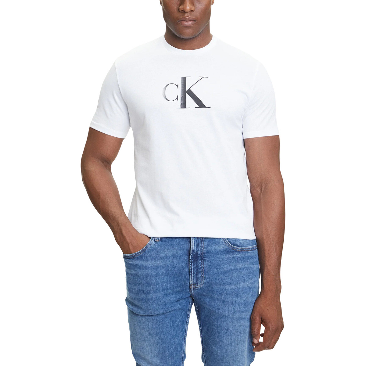 Calvin Klein Jeans  SS CENTER MONOGRAM E LV04RC857G  Bílá