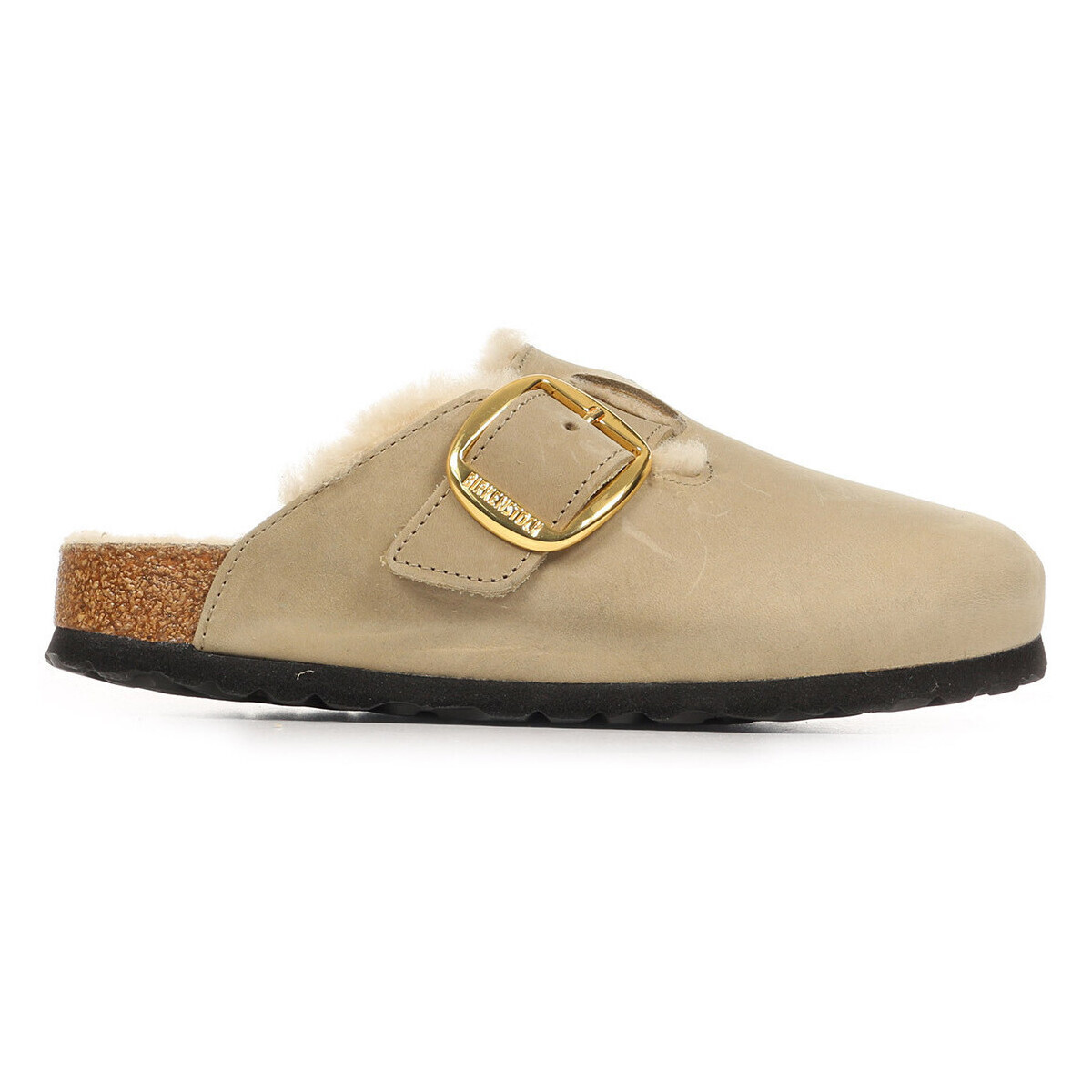 BIRKENSTOCK  Boston Big Buckle Shearling  Hnědá