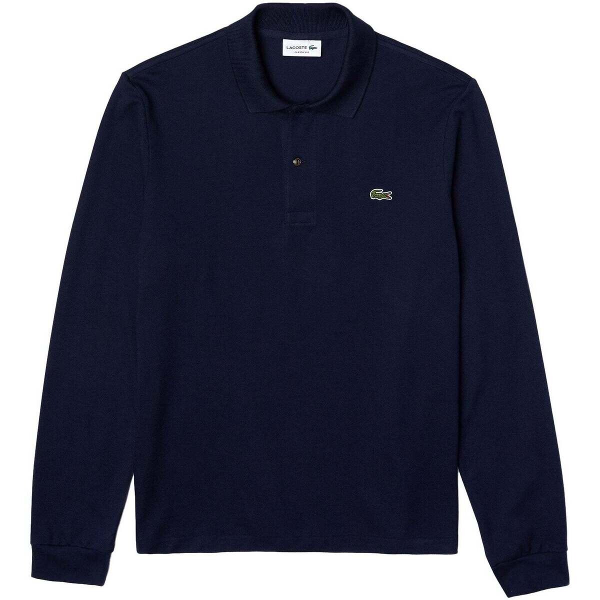 Lacoste  Classic Fit Long Sleeve Polo Shirt Navy  Modrá