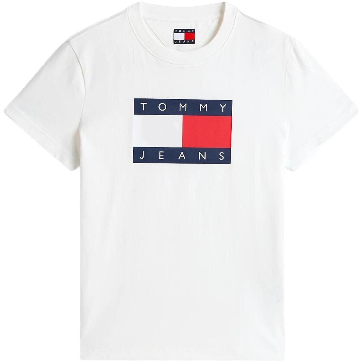 Tommy Hilfiger  TJW REG TJ FLAG SS T DW0DW22562  Bílá