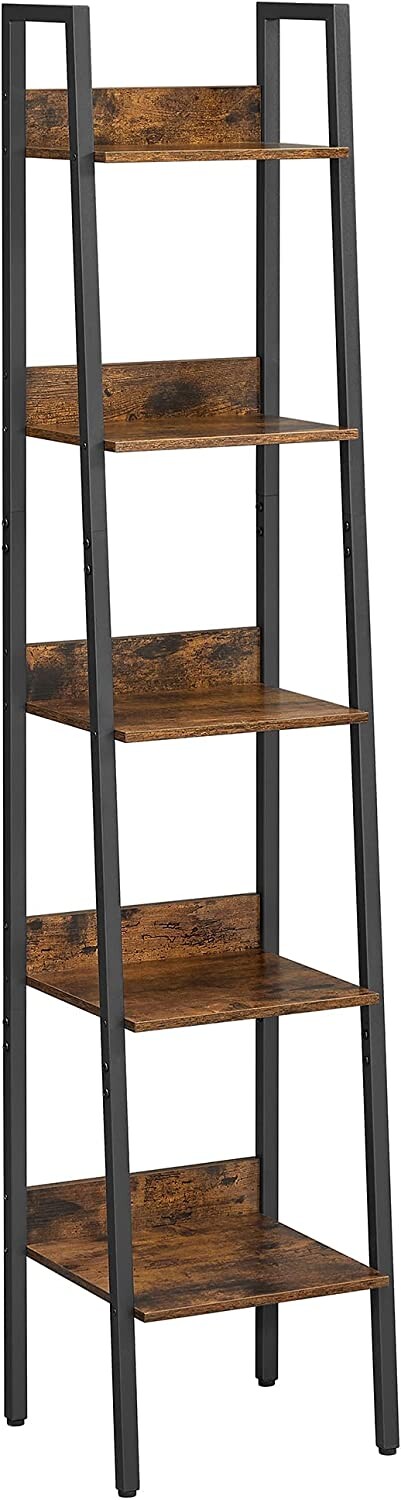 Regál TAYLOR 5 polic 170x33,8 cm, rustikálně hnědý
