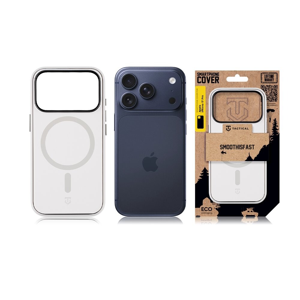 Zadní kryt Tactical MagForce SmoothIsFast pro Apple iPhone 17 Pro, chalk