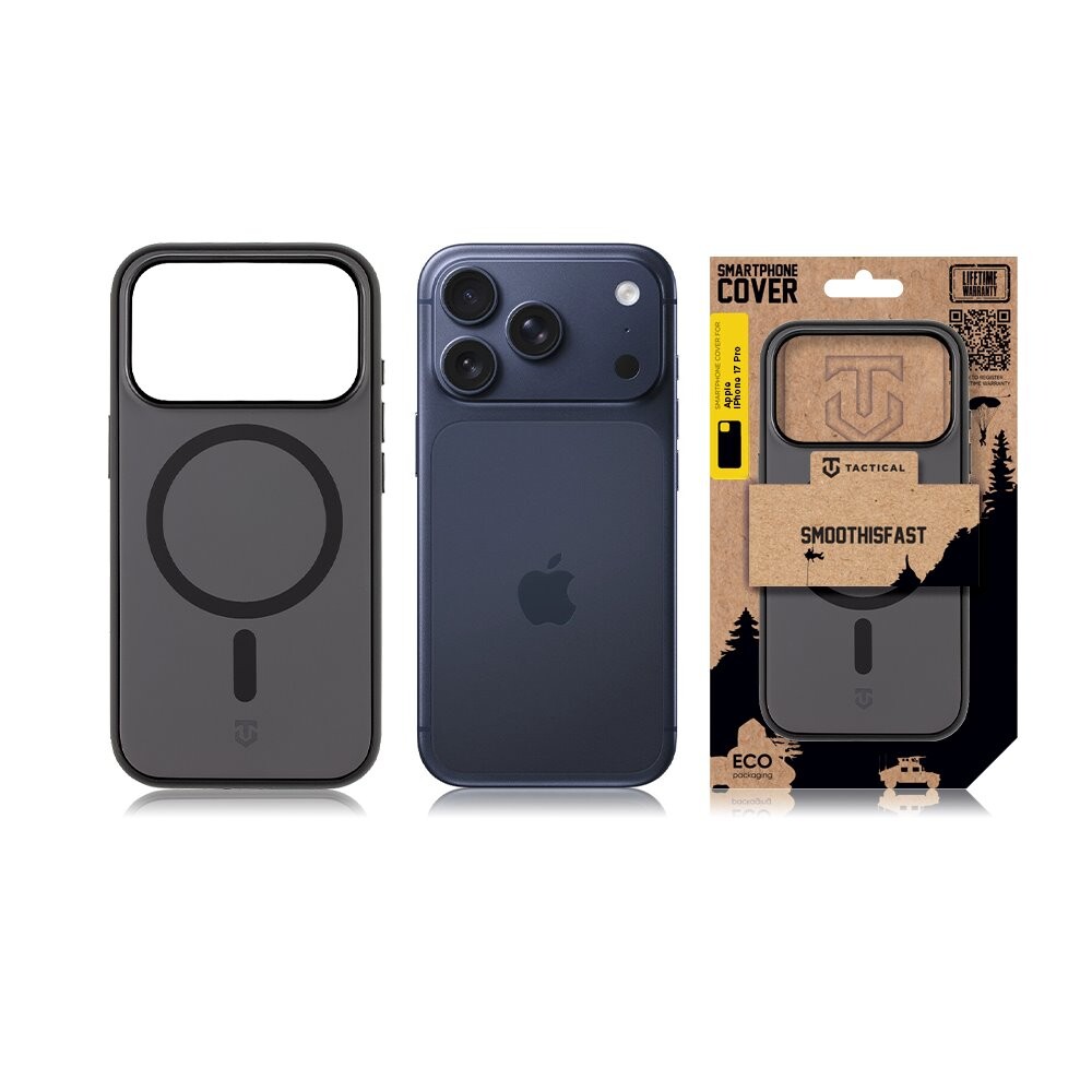 Zadní kryt Tactical MagForce SmoothIsFast pro Apple iPhone 17 Pro, asphalt