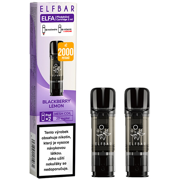 Pod Elfa 2Pack Blackberry Lemon 20mg/ml
