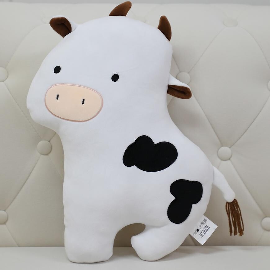 Polštář Kravička 45x30 cm bílý