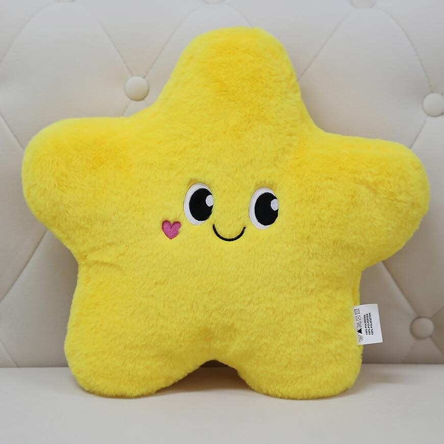 Polštář Hvězdička 40x40 cm žlutý