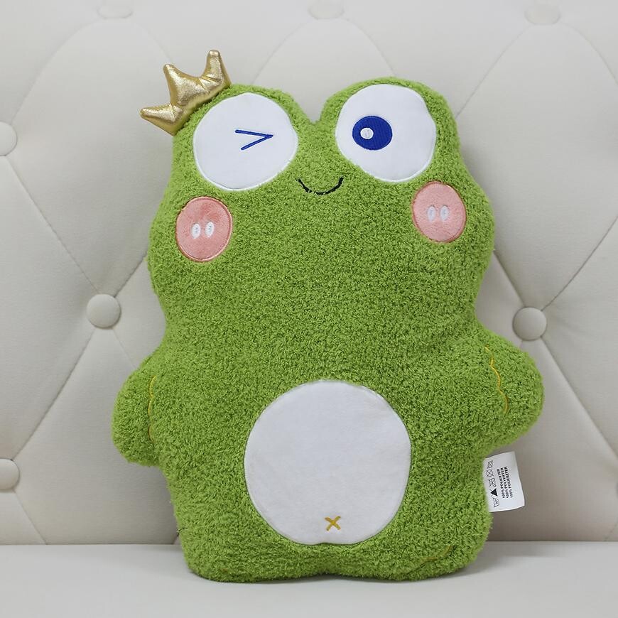 Polštář Žába 32x38 cm zelený