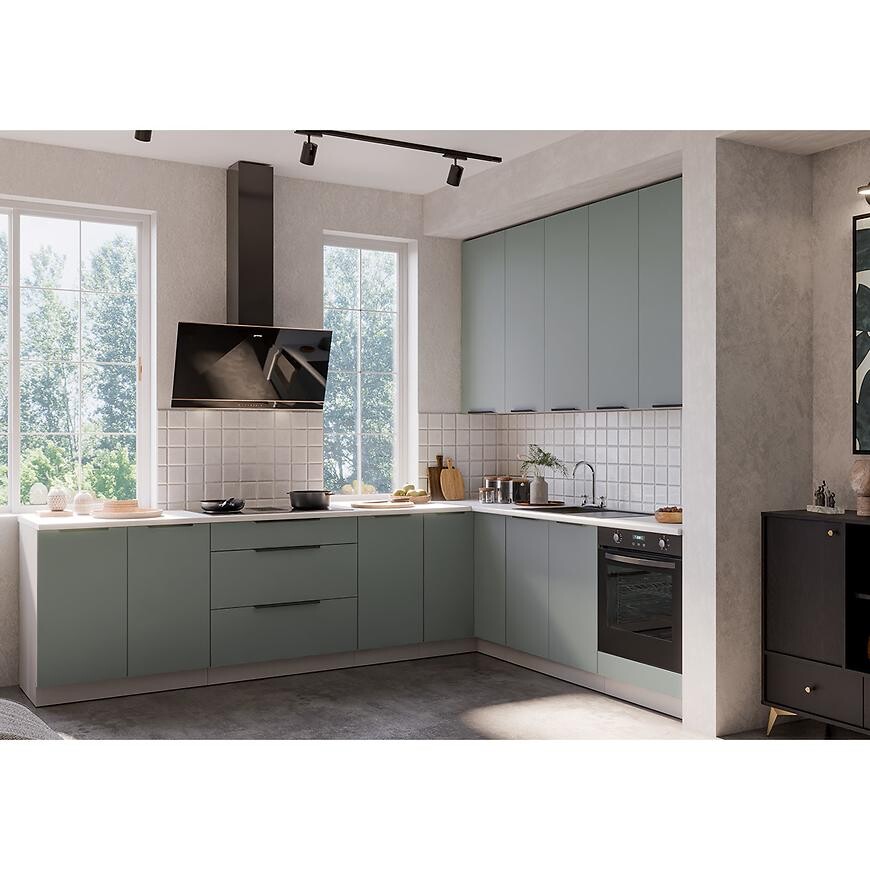 Kuchyňská linka Aria SA/WH 260x230 cm bez kuchyňské desky