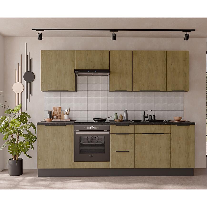 Kuchyňská linka Cremona ANT 260 cm bez kuchyňské desky