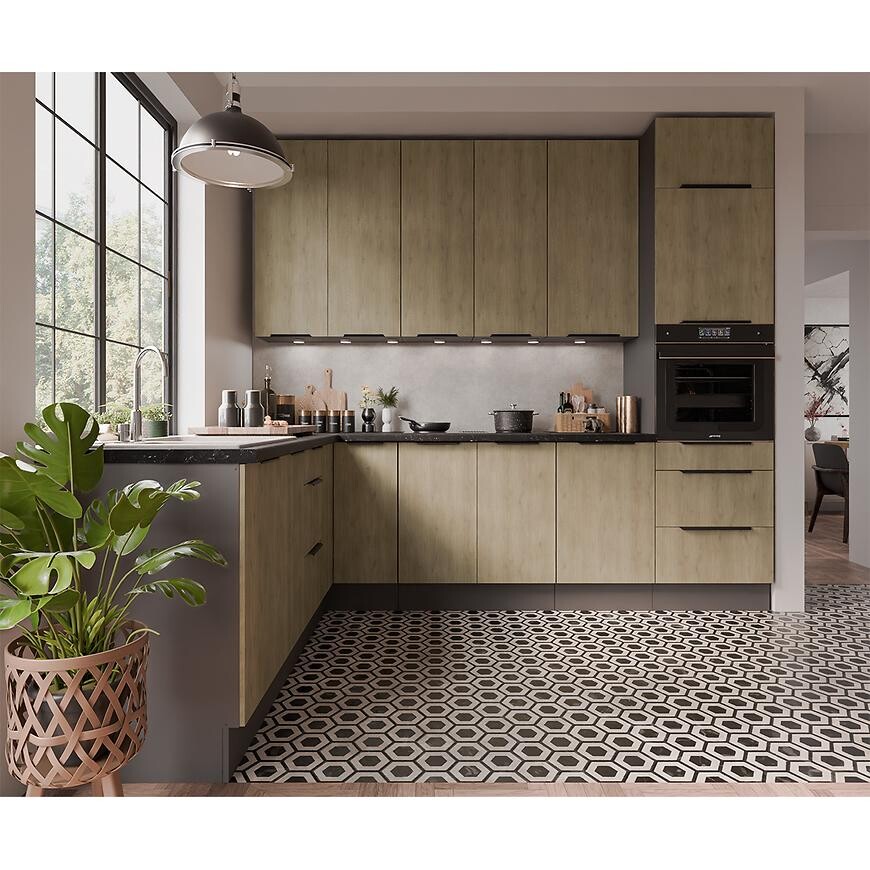 Kuchyňská linka Cremona ANT 210x290 cm bez kuchyňské desky