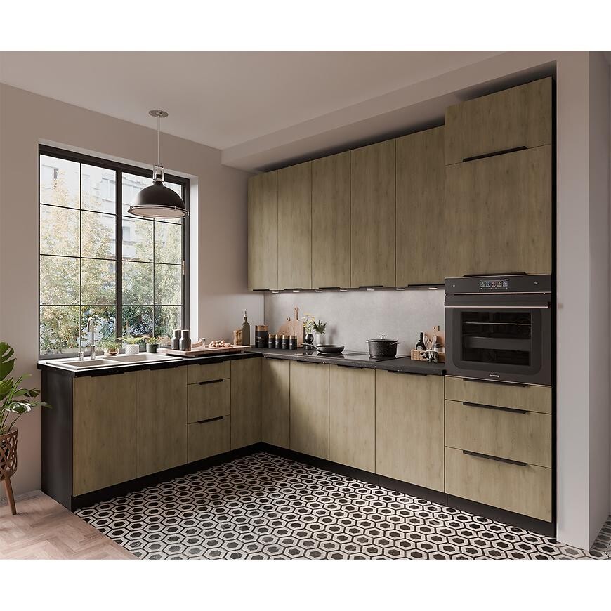 Kuchyňská linka Cremona BL 210x290 cm bez kuchyňské desky