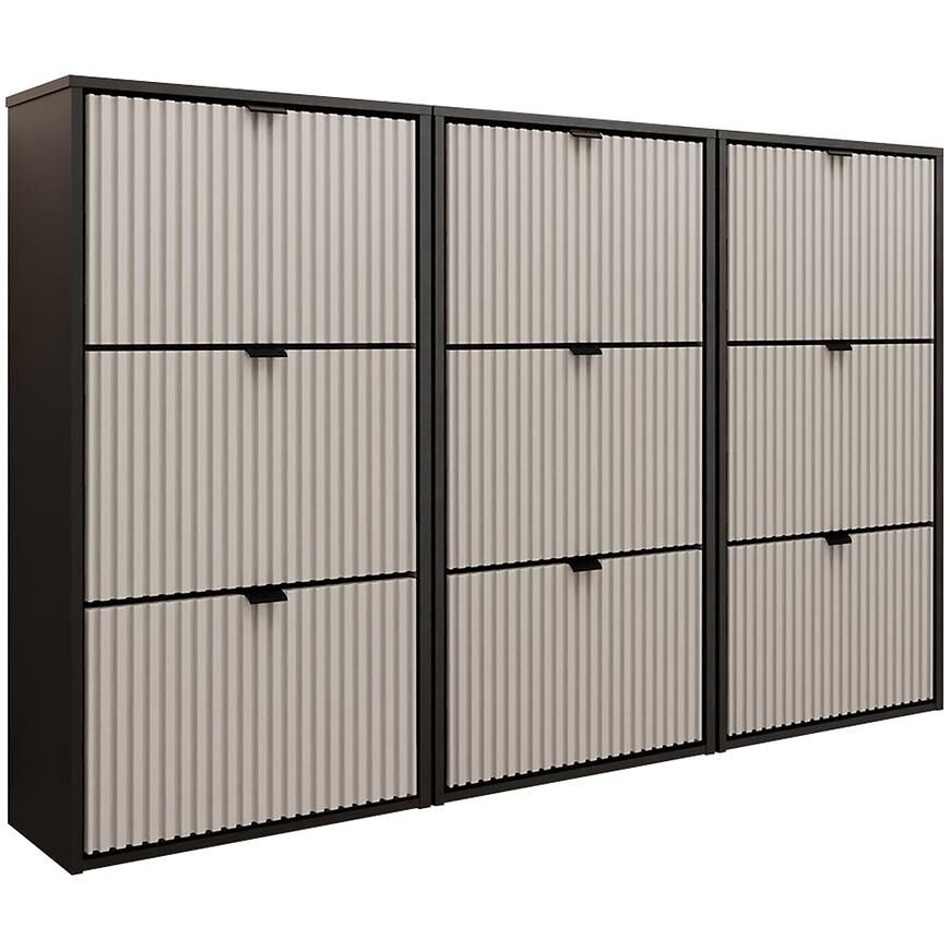 Botník Laro III závěsný černá/kašmír/černá