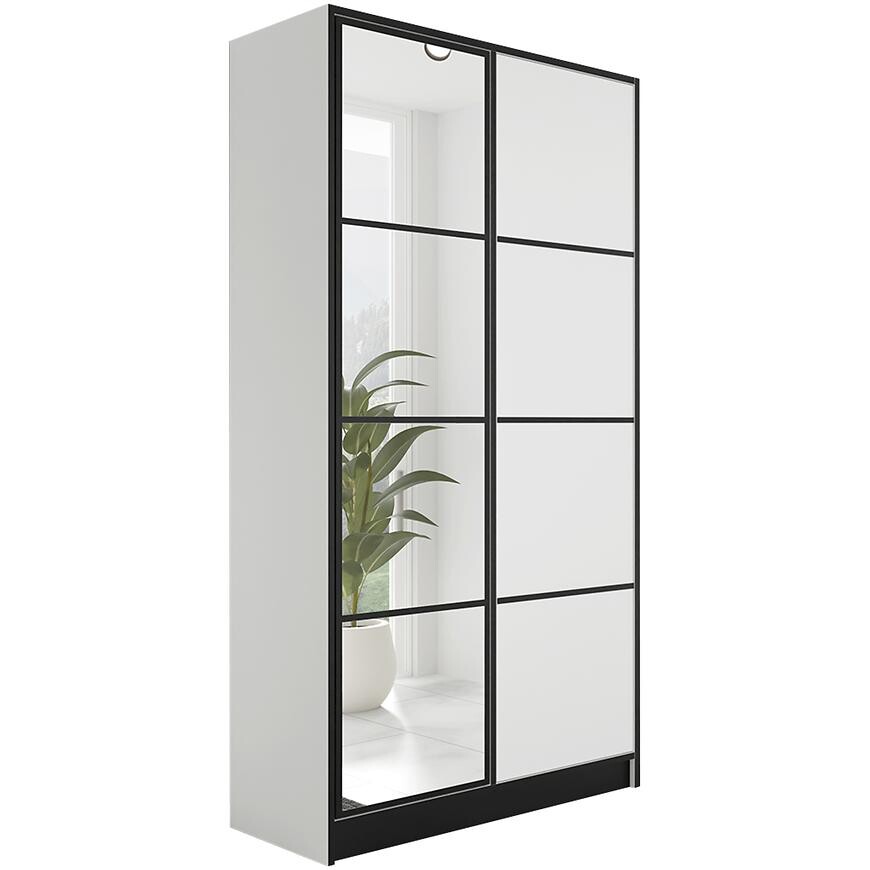 Skříň Eden 2D 107 bílá vzor 2