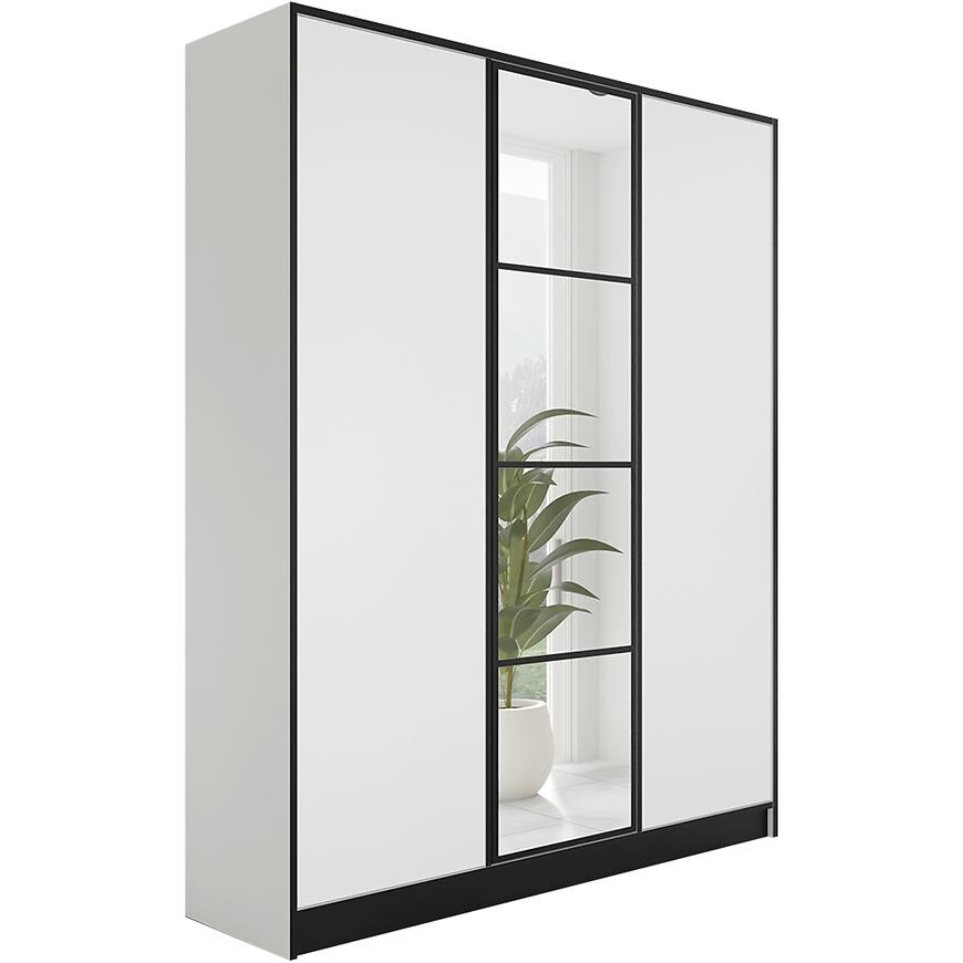 Skříň Eden 3D 157 bílá vzor 1