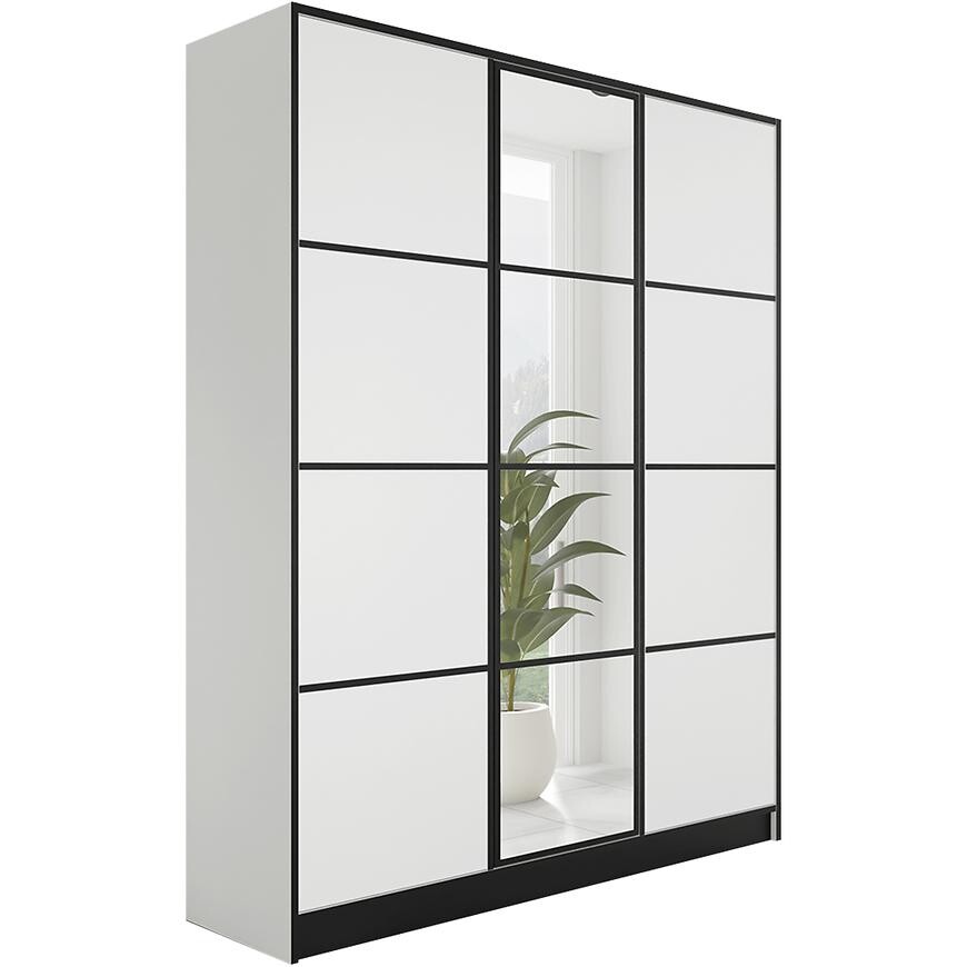 Skříň Eden 3D 157 bílá vzor 2