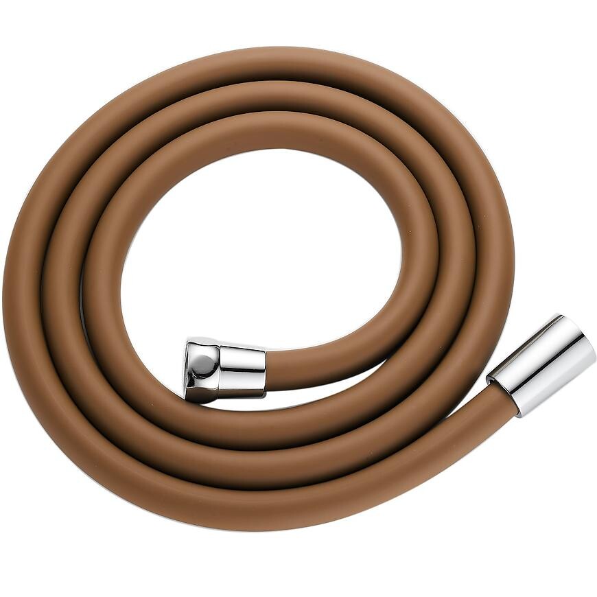 Silikonová sprchová hadice Fit Brown 150 cm hnědá